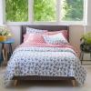 imageFamily of Cranes 144 Thread Count 100 Cotton Percale Fun Soft Cozy Easy Care Vibrant Animal Pattern Printed Comforter Set Waverly Blue KingBlue