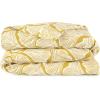 imageFeather Palm 144 Thread Count 100 Cotton Percale Fun Soft Cozy Easy Care Vibrant Floral Pattern Printed Comforter Set Yellow KingYellow