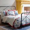 imageNovogratz By Utica Painterly Stripe 144 Thread Count 100 Cotton Percale Fun Soft Cozy Easy Care Vibrant Stripe Pattern Printed Comforter Set Pink TwinTwin XLBlue
