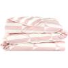 imageNovogratz By Utica Waverly Tile 144 Thread Count 100 Cotton Percale Fun Soft Cozy Easy Care Vibrant Geometric Pattern Printed Comforter Set Pink KingWhite