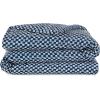 imageNovogratz Petite Painted Check 144 Thread Count 100 Cotton Percale Fun Soft Cozy Easy Care Vibrant Geometric Pattern Printed Comforter Set Deep Indigo FullQueen