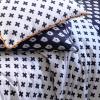 imageUmbria 144 Thread Count 100 Cotton Percale Fun Soft Cozy Easy Care Vibrant Geometric Pattern Printed Comforter Set Waverly White FullQueenWhite