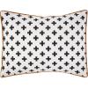 imageUmbria 144 Thread Count 100 Cotton Percale Fun Soft Cozy Easy Care Vibrant Geometric Pattern Printed Comforter Set Waverly White FullQueenWhite