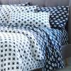imageUmbria 144 Thread Count 100 Cotton Percale Fun Soft Cozy Easy Care Vibrant Geometric Pattern Printed Comforter Set Waverly White FullQueenWhite