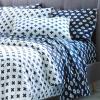 imageUmbria 144 Thread Count 100 Cotton Percale Fun Soft Cozy Easy Care Vibrant Geometric Pattern Printed Comforter Set Waverly White FullQueenWhite