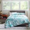 imageZebra Marble Teal 144 Thread Count 100 Cotton Percale Fun Soft Cozy Easy Care Vibrant Animal Pattern Printed Comforter Set Teal TwinTwin XL