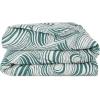 imageZebra Marble Teal 144 Thread Count 100 Cotton Percale Fun Soft Cozy Easy Care Vibrant Animal Pattern Printed Comforter Set Teal TwinTwin XL