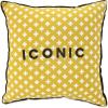 imageIconic Yellow Decorative Pillow 18inch x 18inch
