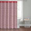 imageLong Stem Lotus 100 Cotton Lightweight Top Buttonhole Machine Washable Easy Care Decorative Shower Curtain for Bathroom Red 72quot W x 72quot L