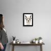 imageThe Novogratz Calculating Llama III White Framed Art Print 15quotx19quotx1quotBlack Frame