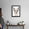imageThe Novogratz Calculating Llama III White Framed Art Print 15quotx19quotx1quotBlack Frame