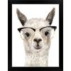imageThe Novogratz Calculating Llama III White Framed Art Print 15quotx19quotx1quotBlack Frame
