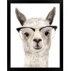 imageThe Novogratz Calculating Llama III White Framed Art Print 15quotx19quotx1quotBlack Frame