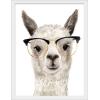 imageThe Novogratz Calculating Llama III White Framed Art Print 15quotx19quotx1quotWhite Frame