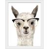imageThe Novogratz Calculating Llama III White Framed Art Print 15quotx19quotx1quotWhite Frame