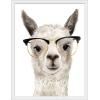 imageThe Novogratz Calculating Llama III White Framed Art Print 15quotx19quotx1quotWhite Frame