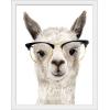 imageThe Novogratz Calculating Llama III White Framed Art Print 15quotx19quotx1quotWhite Frame