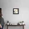 imageThe Novogratz Color Block Llama I White Framed Art Print 15quotx15quotx1quotBlack Frame