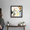 imageThe Novogratz Color Block Llama I White Framed Art Print 15quotx15quotx1quotBlack Frame
