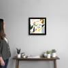 imageThe Novogratz Color Block Llama I White Framed Art Print 15quotx15quotx1quotBlack Frame