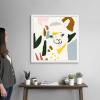 imageThe Novogratz Color Block Llama I White Framed Art Print 15quotx15quotx1quotWhite Frame