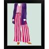 imageThe Novogratz Color Me Stripes I White Framed Art Print 15quotx18quotx1quotBlack Frame