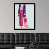 imageThe Novogratz Color Me Stripes I White Framed Art Print 15quotx18quotx1quotBlack Frame