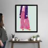 imageThe Novogratz Color Me Stripes I White Framed Art Print 15quotx18quotx1quotBlack Frame