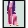 imageThe Novogratz Color Me Stripes I White Framed Art Print 15quotx18quotx1quotBlack Frame