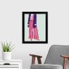 imageThe Novogratz Color Me Stripes I White Framed Art Print 15quotx18quotx1quotBlack Frame