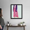 imageThe Novogratz Color Me Stripes I White Framed Art Print 15quotx18quotx1quotBlack Frame