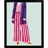 imageThe Novogratz Color Me Stripes I White Framed Art Print 15quotx18quotx1quotBlack Frame