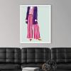 imageThe Novogratz Color Me Stripes I White Framed Art Print 15quotx18quotx1quotWhite Frame