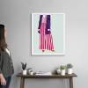 imageThe Novogratz Color Me Stripes I White Framed Art Print 15quotx18quotx1quotWhite Frame
