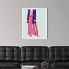 imageThe Novogratz Color Me Stripes I White Framed Art Print 15quotx18quotx1quotWhite Frame