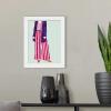 imageThe Novogratz Color Me Stripes I White Framed Art Print 15quotx18quotx1quotWhite Frame