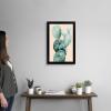 imageThe Novogratz Desert Prickles I White Framed Art Print 15quotx21quotx1quotBlack Frame