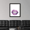imageThe Novogratz Mouth Full of Metal I White Framed Art Print 15quotx18quotx1quotBlack Frame