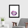 imageThe Novogratz Mouth Full of Metal I White Framed Art Print 15quotx18quotx1quotBlack Frame