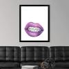 imageThe Novogratz Mouth Full of Metal I White Framed Art Print 15quotx18quotx1quotBlack Frame