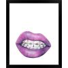 imageThe Novogratz Mouth Full of Metal I White Framed Art Print 15quotx18quotx1quotBlack Frame
