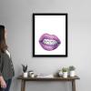 imageThe Novogratz Mouth Full of Metal I White Framed Art Print 15quotx18quotx1quotBlack Frame