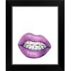 imageThe Novogratz Mouth Full of Metal I White Framed Art Print 15quotx18quotx1quotBlack Frame