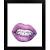 imageThe Novogratz Mouth Full of Metal I White Framed Art Print 15quotx18quotx1quotBlack Frame