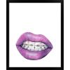 imageThe Novogratz Mouth Full of Metal I White Framed Art Print 15quotx18quotx1quotBlack Frame