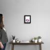 imageThe Novogratz Mouth Full of Metal I White Framed Art Print 15quotx18quotx1quotBlack Frame