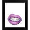 imageThe Novogratz Mouth Full of Metal I White Framed Art Print 15quotx18quotx1quotBlack Frame