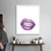 imageThe Novogratz Mouth Full of Metal I White Framed Art Print 15quotx18quotx1quotWhite Frame