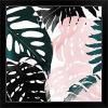 imageThe Novogratz Palm Blush I White Framed Art Print 15quotx15quotx1quotBlack Frame