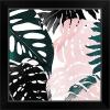imageThe Novogratz Palm Blush I White Framed Art Print 15quotx15quotx1quotBlack Frame